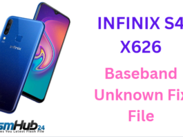 INFINIX S4 X626 NVRAM NVDATA TESTED FILE